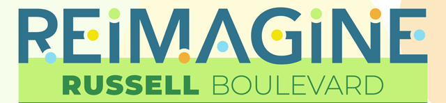 Reimagine Russell Boulevard wordmark