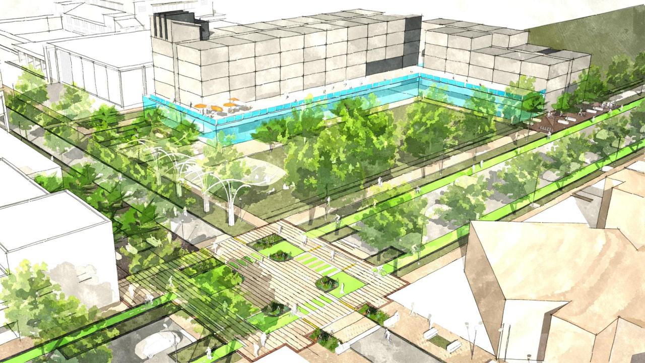 Rendering of UC Davis Campus.